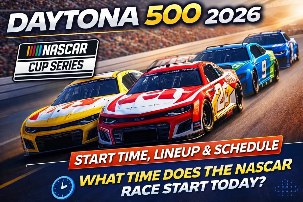 Daytona 500 2026 Start Time, Lineup & Schedule – What Time Does the NASCAR Race Start Today?