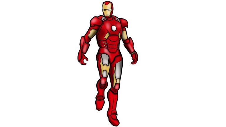 How to draw iron man